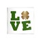 Stupell Industries St Patrick's Day Clover Love Symbol Wall Plaque Art